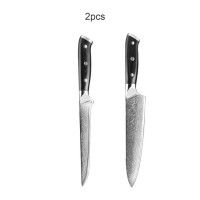 Набор кухонных ножей из дамасской стали, японская бритва Santoku VG10, острые ножи, изысканный набор ножей для шеф-повара