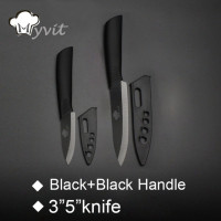 Кухонные керамические ножи 3 дюйма для нарезки овощей 5 дюймов, керамический нож с черным лезвием, кухонные ножи, инструменты для готовки
