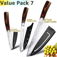 кухонный нож Нож шеф-повара для кухонных ножей 5, 7, 8 дюймов, высокоуглеродистая Нержавеющая сталь 7CR17 440, нож для резки мяса и рыбы