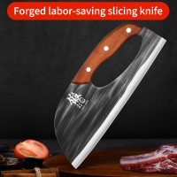 Кухонный нож PLYS, нож шеф-повара из нержавеющей стали с полным лезвием, многофункциональный кованый нож для резки овощей и мяса