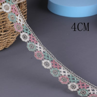 2/5 ярдов 3,5-11 см кружевное украшение с вышивкой для свадебной вечеринки