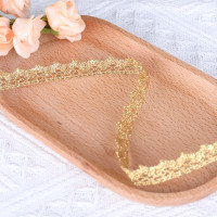 Много стилей золотых и серебряных ниток, кружева ручной работы «сделай сам», декоративные шторы из розового золота, аксессуары для одежды, кружева