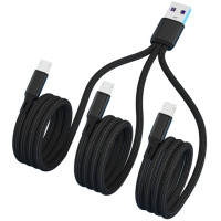 E5BA 3-портовый разветвитель Micro USB на USB2.0 Зарядный кабель Преобразователь USB2.0 в Micro USB