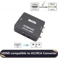 HDMI-совместимый к видео AV RCA CVSB L/R, коробка конвертера масштабирования HD видео-составной адаптер HDMI2AV адаптер Поддержка NTSC PAL 1080P