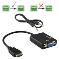 Hdmi Vga Переходник адаптер видео + 3, 5 jack аудио HDMI папа (m) vga (F) мама