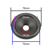 2 шт., бумажный конусный гудок для динамика, 3 дюйма, 3,5 дюйма, 53 мм, 2,5 дюйма, 67 мм, 76 мм, 90 мм