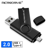 Высокоскоростной USB-флеш-накопитель 2 в 1 usb 2,0 OTG Type-C, USB-флеш-накопитель H2testw 8 ГБ 16 ГБ 32 ГБ 64 Гб 128 ГБ, флеш-накопитель USB