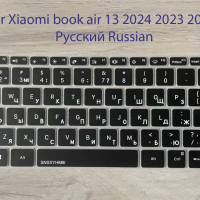 Чехол-накладка для клавиатуры Xiaomi Mi, ноутбука Redmi Book 14 ii, 2 ge, Air 12, 13, 15, 15,6 Pro, с русской раскладкой