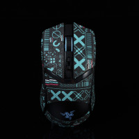 Нескользящая впитывающая пот нарезанная лента для мыши, наклейка на кожу ящерицы, липкая лента для мыши, скейтборда, ящерицы, наклейка на кожу для RAZER COBRA PRO