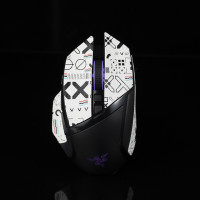 Липкая лента для мыши, скейта ручной работы, нескользящая шкура ящерицы, впитывает пот, для Razer Basilisk X Hyperspeed Wireless Ultimate V2