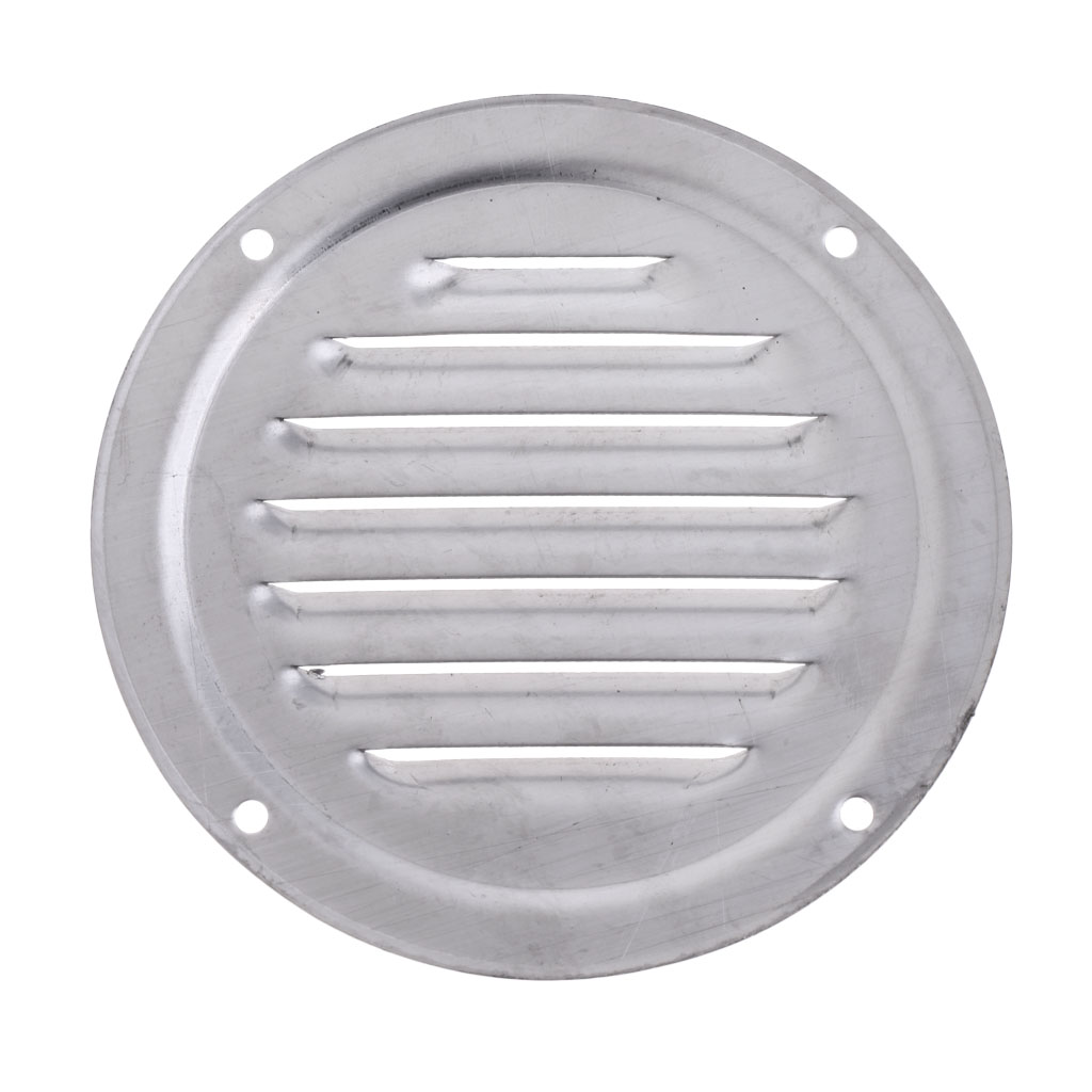 1 Pcs Stainless Steel Air Vent Grille Ventilation Louver Round Shaped Venting Mesh Louver Grille For Boat Yacht Caravans RV Etc