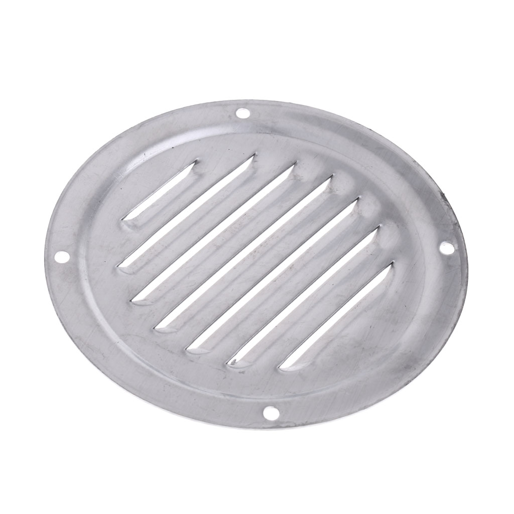 1 Pcs Stainless Steel Air Vent Grille Ventilation Louver Round Shaped Venting Mesh Louver Grille For Boat Yacht Caravans RV Etc