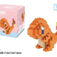 Маленький конструктор Pokemon Nanoblock Charizard Kyogre Groudon Rayquaza, модель, развивающая графическая игрушка для детей, подарок на день рождения, игрушки