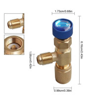 Регулируемые заряжающие клапаны для кондиционирования воздуха, шаровой клапан с точностью от R22 до R410A, предохранительный адаптер