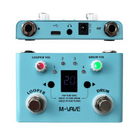 M-VAVE барабан для гитарных эффектов Looper Effector Mini 2-in-1, двойной тропический выключатель, педаль петлителя LOST TEMPO CUVAVE