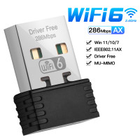 Мини USB Wi-Fi 6 адаптер Сетевая карта 2,4 ГГц Стандартный Wi-Fi Lan 802.11ax драйвер бесплатно для ПК/ноутбука Windows7/10/11