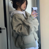 美式風街頭飛行員夾克棒球服女春秋設計感小眾vintage短外套ins潮