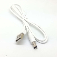 Кабель для зарядки USB (штекер)/DC 5,5 х 2,1 мм, Новый, 5 В, для ПК, ноутбуков, белый