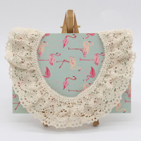 Бежевая хлопковая вязаная крючком эластичная кружевная ткань «сделай сам» для одежды, воротника, манжеты, юбки, подола, отделки, нагрудник для питомца, браслет, Швейные аксессуары для украшения