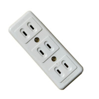 Американский, японский бакелитовый 3-полосный удлинитель питания, беспроводной преобразователь розетки 1000 Вт, удлинитель провода США, 2-полюсная линейная плата 10 А 125 в