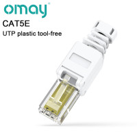 CAT6 CAT5E инструмент Бесплатный разъем RJ45, без обжимного инструмента, менее UTP 1000 Мбит/с Модульный штекер для многожильного твердого кабеля Ethernet Lan