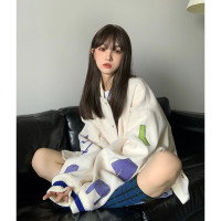 美式復古棒球服女秋冬新款oversize設計感寬鬆夾克外套ins國潮牌