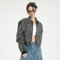 NEXTDAWN短款小香風外套小眾設計高級感春秋百搭休閒夾克上衣潮女