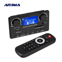 Плата Bluetooth-декодера AIYIMA, 12 В, ЖК-дисплей, WMA WAV FLAC APE FM