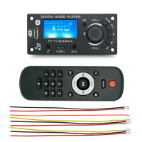 DC 12V Bluetooth 5.0 LCD MP3 WMA WAV декодер плата Handsfree автомобильный аудио микрофон Запись USB TF FM Mp3 музыкальный плеер динамик