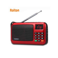Новинка, цифровой портативный мини MP3-плеер Mini Rolton W405, Портативный Fm-радио, музыкальный плеер, динамик TF USB с фонариком, подтверждение денег