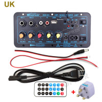 Плата усилителя Woopker, 60-200 Вт, Bluetooth, USB, FM-радио, TF-плеер