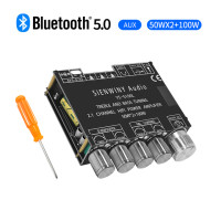 YS-S100L Bluetooth 5,0 2,1 канальная мощность аудио стерео сабвуфер усилитель платы 50 Вт x 2 + 100 Вт высокие басы note тюнинг усилитель приложение