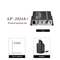 Цифровой аудиоусилитель LP-2024A + Lepy, усилитель мощности, Hi-Fi, домашняя стереосистема, проигрыватель «сделай сам», 2 канала, среднеквадратичное значение, 20 Вт, бас для MP3 MP4 iPod
