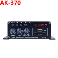 Усилитель звука Woopker, канал 2,0, HIFI, Bluetooth, домашнее цифровое аудио 12 В, 3 А, AK380, AK370, AK280, AK270, AK170 для автомобиля, бас, Trebl