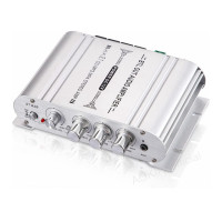 ST-838 2.1CH усилитель сабвуфера, аудио стерео усилитель басов, среднеквадратичный 20 Вт x2 + 40 Вт, цифровой усилитель мощности класса D, мини-усилитель басов