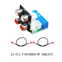 4-канальный разъем CIRMECH с RCA на двойной, 3-контактный разъем 2,54, 3-контактный разъем 5,08 для стереосистемы или системы объемного аудио