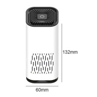 Портативный USB-фильтр для очистки воздуха с отрицательными ионами, домашний очиститель воздуха с отрицательными ионами, с HEPA-фильтром, удалитель запахов