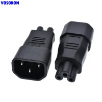 Переходник с вилки C5 на C14 IEC320, 1 шт.