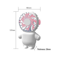 1 шт. USB зарядка маленький вентилятор портативный розовый астронавт мини вентилятор с зарядным устройством летний подарок