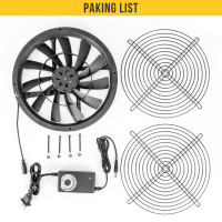 250 мм 25 см вентилятор охлаждения постоянного тока 12В 250х30мм с AC 110 в 115 в 220 в 230 В контроллер скорости шнура питания для выращивания палаток Регулируемая Установка
