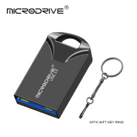 Высокоскоростной металлический флеш-накопитель USB 3,0, 16 ГБ, 32 ГБ, 64 ГБ, 128 ГБ, флеш-накопитель, водонепроницаемый usb-накопитель, мини-флешки памяти с кольцом для ключей