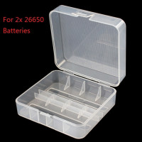 Портативный прозрачный жесткий пластиковый чехол-держатель, коробка для хранения батарей, чехол для хранения батарей, подходит для батареи 2/4x26650