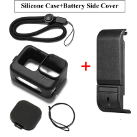 Крышка отсека для аккумулятора для GoPro Hero 9 10, черная, съемная, с разъемом usb-c