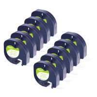 5/10 шт., самоклеющиеся ленты для этикеток Dymo 91330, 12 мм