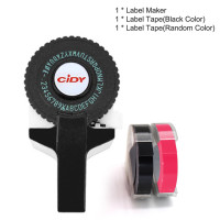 Портативный ручной принтер для этикеток, ПЕЧАТНАЯ МАШИНКА для тиснения 3D этикеток, ПЕЧАТНАЯ МАШИНКА с пластиковым ПВХ 9 мм лентами для этикеток, машина для надписей