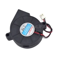 Новый Кулер SF5015SL, постоянный ток 12 В, 0,06a, 0,72 Вт, 5 см, две линии, 5015 дюйма, 50x50x15 мм, промышленный вентилятор для увлажнителя, охлаждающий вентилятор