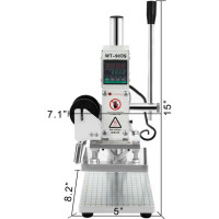 Машина для горячего тиснения SolToPrint, Бронзирующая машина 300 Вт, ручная машина для тиснения с позиционирующим слайдером для принтера из ПВХ и кожи