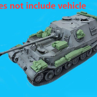 1/35 коэффициент литья под давлением смолы бак Sd.Kfz 184 набор аксессуаров