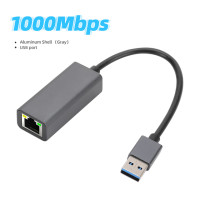 USB Ethernet-Адаптер Тип C USB 1000 Мбит/с USB RJ45 сетевая карта для ноутбука Xiaomi Mi Box ПК Интернет USB Lan