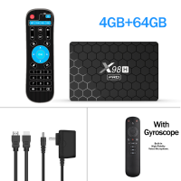 Приставка Смарт-ТВ X98H PRO, Android 12, H618, 2,4 ГГц, 4 + 64 ГБ